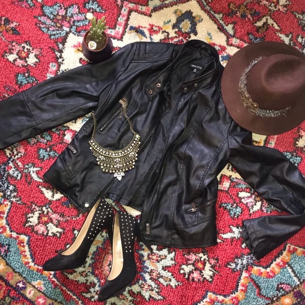 Faux Leather Jacket